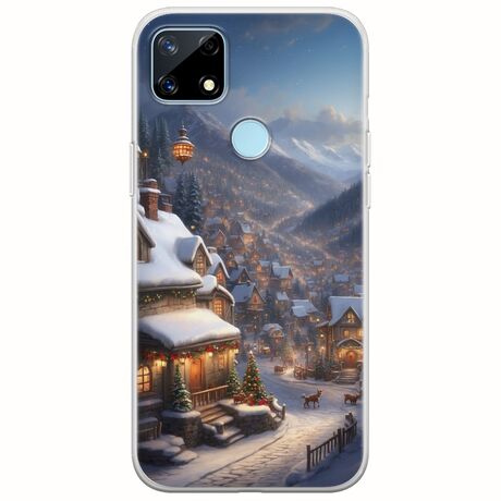 Cozy Christmas Village Realme 7i Flexible TPU (Διάφανη Σιλικόνη)