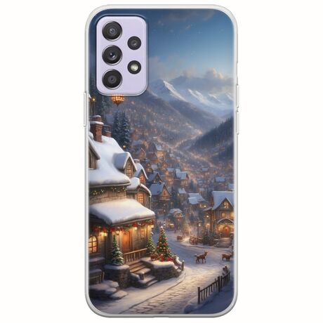 Cozy Christmas Village Samsung Galaxy A52 (4G/5G) A52s Flexible TPU (Διάφανη Σιλικόνη)