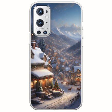 Cozy Christmas Village OnePlus 9 Pro Flexible TPU (Διάφανη Σιλικόνη)