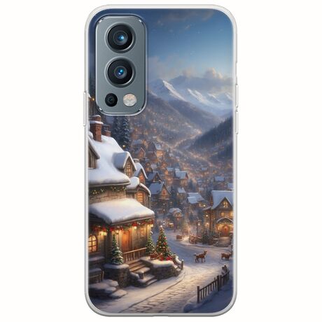 Cozy Christmas Village OnePlus Nord 2 5G Flexible TPU (Διάφανη Σιλικόνη)