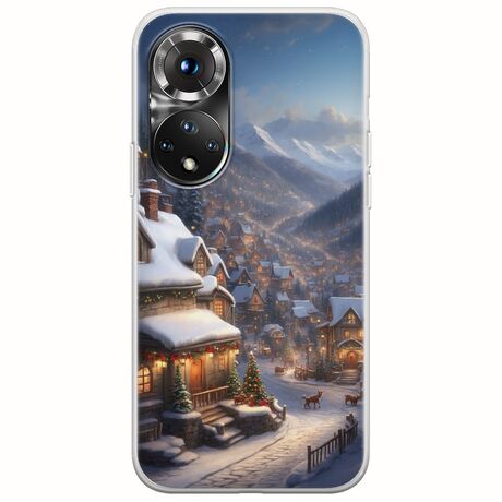 Cozy Christmas Village Huawei Honor 50 Flexible TPU (Διάφανη Σιλικόνη)