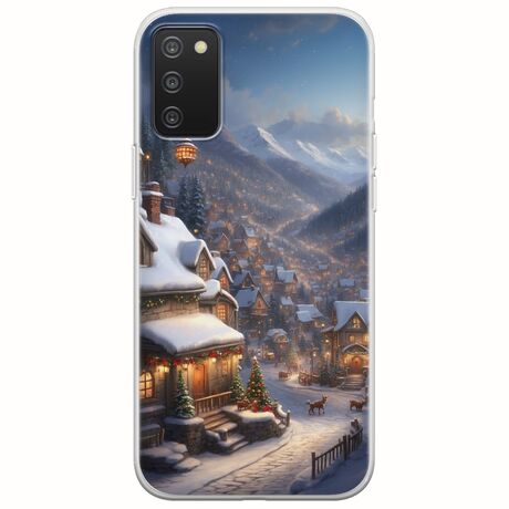 Cozy Christmas Village Samsung Galaxy A03s Flexible TPU (Διάφανη Σιλικόνη)