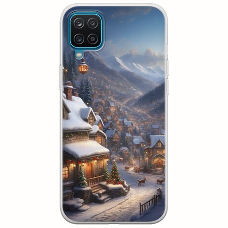 Cozy Christmas Village Samsung Galaxy M12 Flexible TPU (Διάφανη Σιλικόνη)