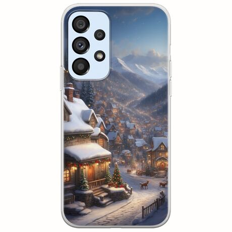 Cozy Christmas Village Samsung Galaxy A53 5G Flexible TPU (Διάφανη Σιλικόνη)