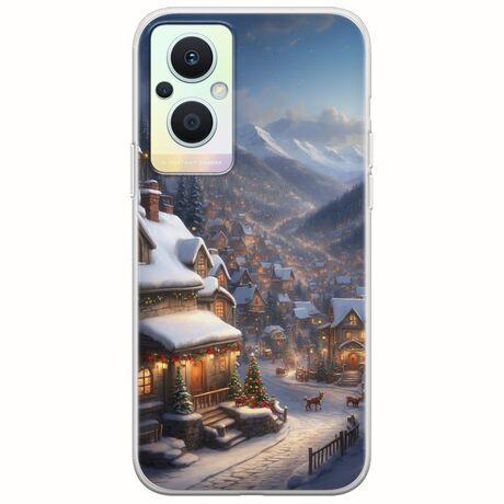 Cozy Christmas Village Oppo Reno 7 Lite 5G Flexible TPU (Διάφανη Σιλικόνη)