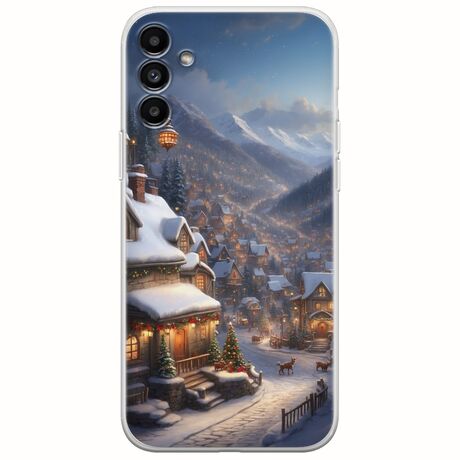 Cozy Christmas Village Samsung Galaxy A04s Flexible TPU (Διάφανη Σιλικόνη)