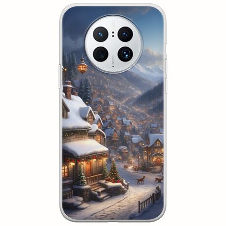 Cozy Christmas Village Huawei Mate 50 Pro Flexible TPU (Διάφανη Σιλικόνη)