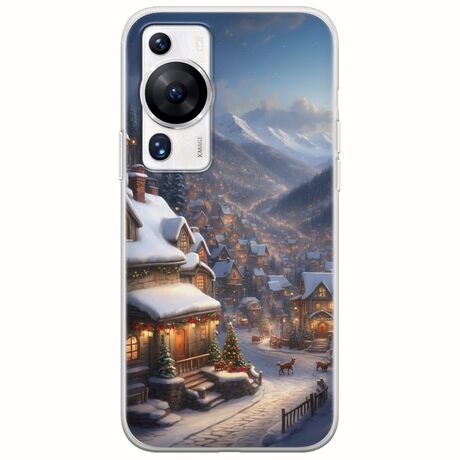 Cozy Christmas Village Huawei P60 Flexible TPU (Διάφανη Σιλικόνη)