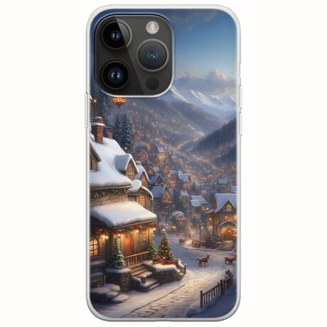 Cozy Christmas Village iPhone 15 Pro Max Flexible TPU (Διάφανη Σιλικόνη)