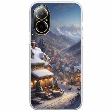 Cozy Christmas Village Realme C67 4G Flexible TPU (Διάφανη Σιλικόνη)