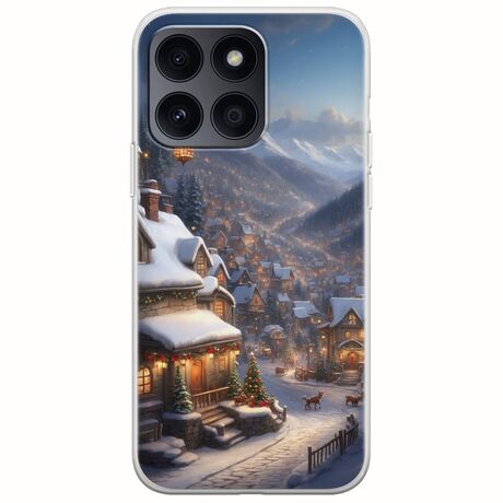 Cozy Christmas Village Honor X8b Flexible TPU (Διάφανη Σιλικόνη)