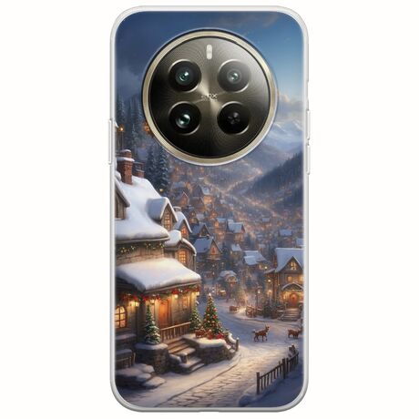 Cozy Christmas Village Realme 12 Pro Plus 5G Flexible TPU (Διάφανη Σιλικόνη)
