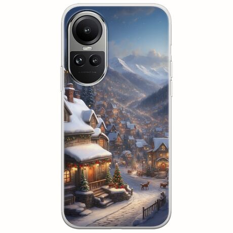 Cozy Christmas Village Oppo Reno 10 5G Flexible TPU (Διάφανη Σιλικόνη)