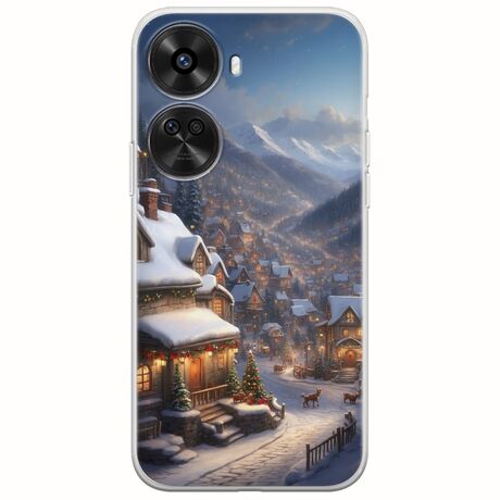 Cozy Christmas Village Huawei Nova 12 SE Flexible TPU (Διάφανη Σιλικόνη)