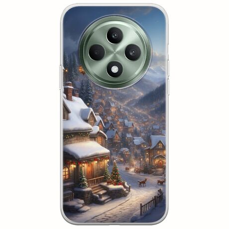 Cozy Christmas Village Oppo Reno 12 FS 5G  Flexible TPU (Διάφανη Σιλικόνη)