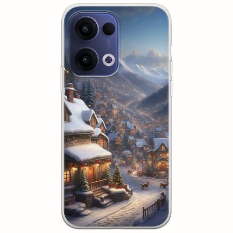 Cozy Christmas Village Oppo Reno 13 5G Flexible TPU (Διάφανη Σιλικόνη)
