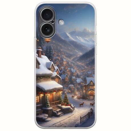 Cozy Christmas Village iPhone 17 Flexible TPU (Διάφανη Σιλικόνη)