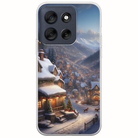 Cozy Christmas Village Motorola Moto G56 5G Flexible TPU (Διάφανη Σιλικόνη)