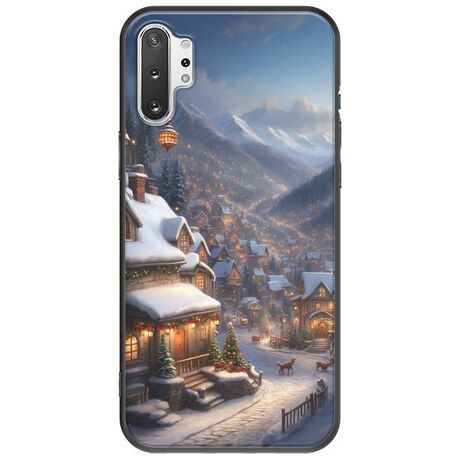 Cozy Christmas Village Samsung Galaxy Note 10 Plus Black TPU (Μαύρη Σιλικόνη)
