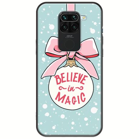 Believe In Magic Xiaomi Redmi Note 9 Black TPU (Μαύρη Σιλικόνη)