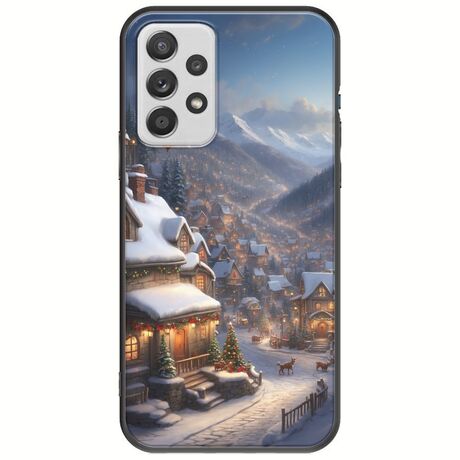 Cozy Christmas Village Samsung Galaxy A32 5G Black TPU (Μαύρη Σιλικόνη)