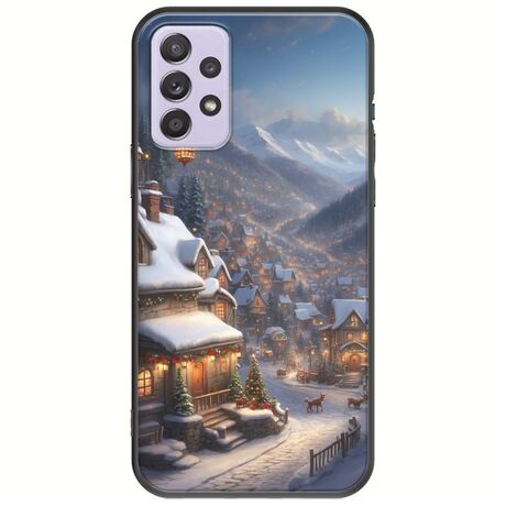 Cozy Christmas Village Samsung Galaxy A52 (4G/5G) A52s Black TPU (Μαύρη Σιλικόνη)