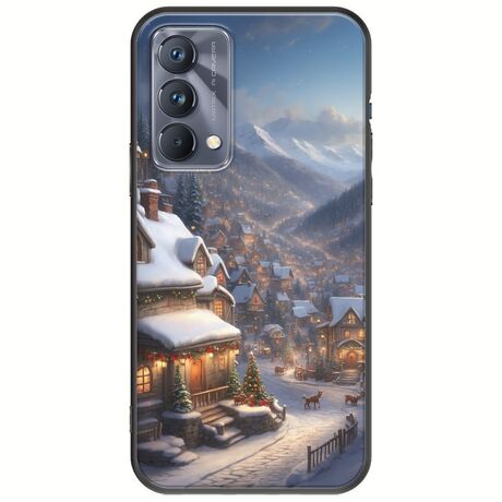 Cozy Christmas Village Realme GT 5G Black TPU (Μαύρη Σιλικόνη)