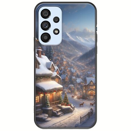 Cozy Christmas Village Samsung Galaxy A53 5G Black TPU (Μαύρη Σιλικόνη)