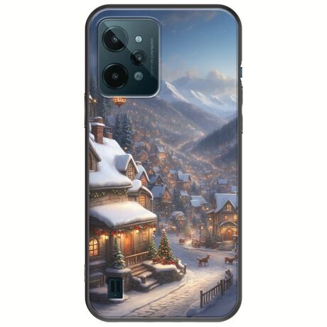 Cozy Christmas Village Realme C31 Black TPU (Μαύρη Σιλικόνη)