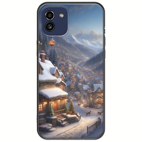 Cozy Christmas Village Samsung Galaxy A03 Black TPU (Μαύρη Σιλικόνη)