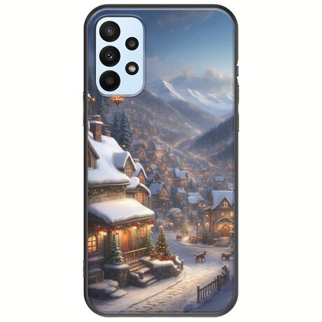 Cozy Christmas Village Samsung Galaxy A23 5G Black TPU (Μαύρη Σιλικόνη)