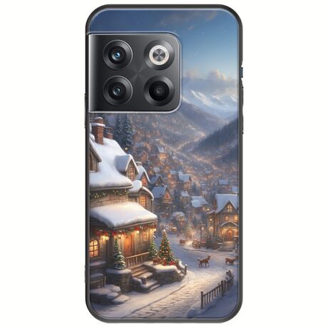 Cozy Christmas Village OnePlus 10T 5G Black TPU (Μαύρη Σιλικόνη)