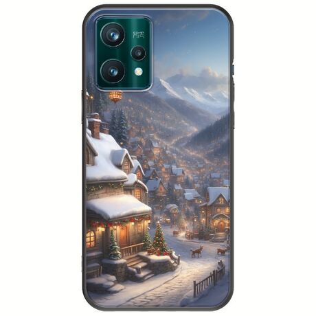 Cozy Christmas Village Realme 9 5G Black TPU (Μαύρη Σιλικόνη)
