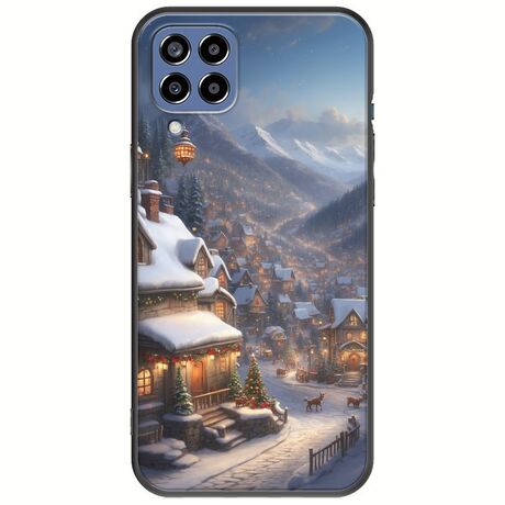 Cozy Christmas Village Samsung Galaxy M33 5G Black TPU (Μαύρη Σιλικόνη)