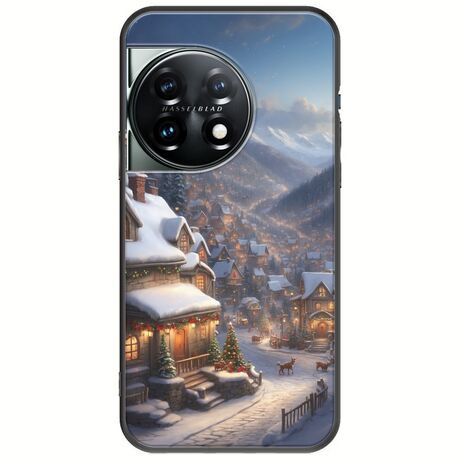 Cozy Christmas Village OnePlus 11 5G Black TPU (Μαύρη Σιλικόνη)