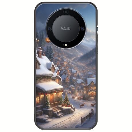 Cozy Christmas Village Honor Magic 5 Lite 5G Black TPU (Μαύρη Σιλικόνη)