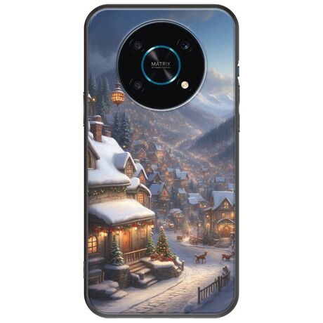 Cozy Christmas Village Honor Magic 4 Lite 5G Black TPU (Μαύρη Σιλικόνη)