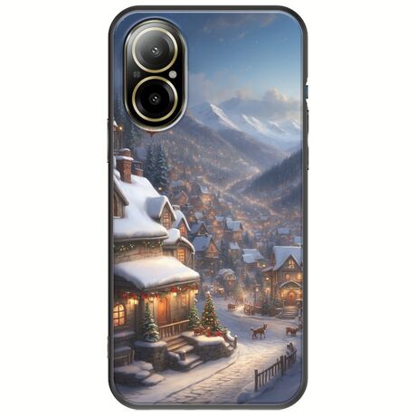Cozy Christmas Village Realme C67 4G Black TPU (Μαύρη Σιλικόνη)