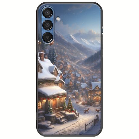 Cozy Christmas Village Samsung Galaxy M15 5G Black TPU (Μαύρη Σιλικόνη)
