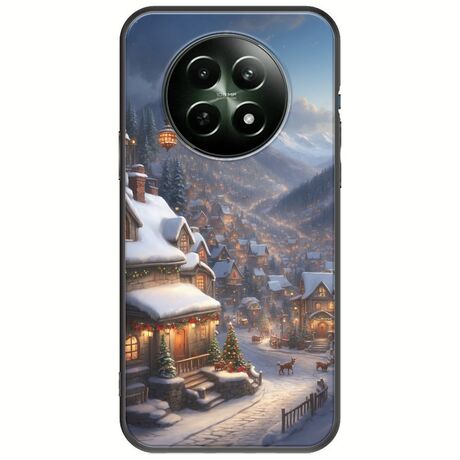 Cozy Christmas Village Realme 12x 5G Black TPU (Μαύρη Σιλικόνη)