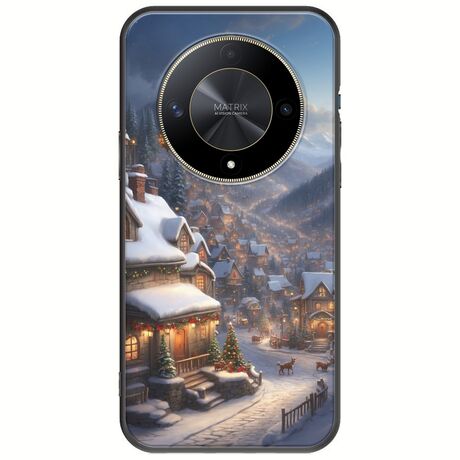 Cozy Christmas Village Honor Magic 6 Lite 5G Black TPU (Μαύρη Σιλικόνη)