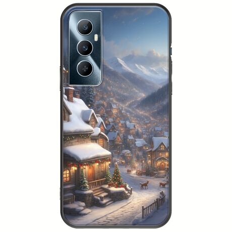 Cozy Christmas Village Realme C65 4G Black TPU (Μαύρη Σιλικόνη)