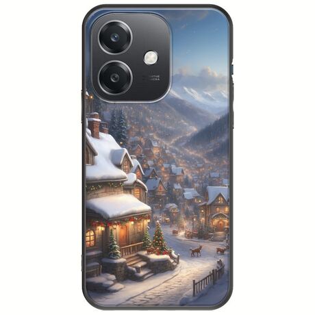 Cozy Christmas Village Oppo A60 5G Black TPU (Μαύρη Σιλικόνη)