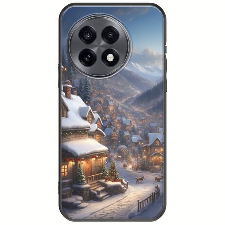 Cozy Christmas Village OnePlus 13R 5G Black TPU (Μαύρη Σιλικόνη)