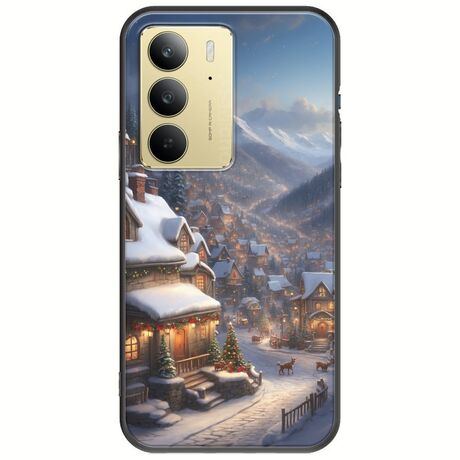 Cozy Christmas Village Realme 14x 5G Black TPU (Μαύρη Σιλικόνη)