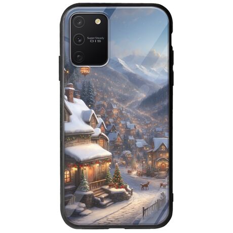 Cozy Christmas Village Samsung Galaxy S10 Lite Groove TPU (Tempered Glass και TPU)
