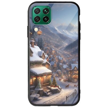 Cozy Christmas Village Huawei P40 Lite Groove TPU (Tempered Glass και TPU)