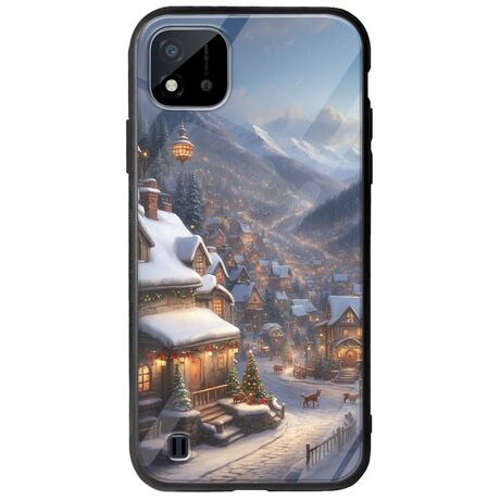 Cozy Christmas Village Realme C11 2021 Groove TPU (Tempered Glass και TPU)