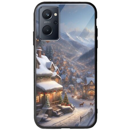 Cozy Christmas Village Realme 9i Groove TPU (Tempered Glass και TPU)