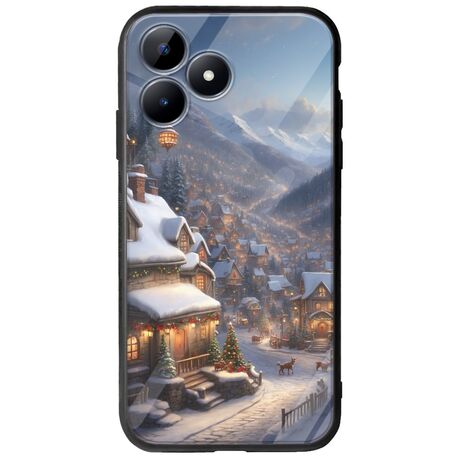 Cozy Christmas Village Realme C53 Groove TPU (Tempered Glass και TPU)